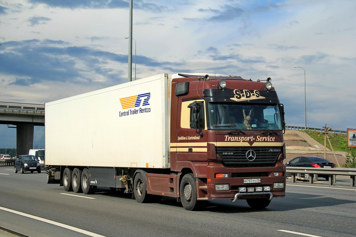 Пензенская область, № М 797 РО 58 — Mercedes-Benz Actros ('1997) 1840