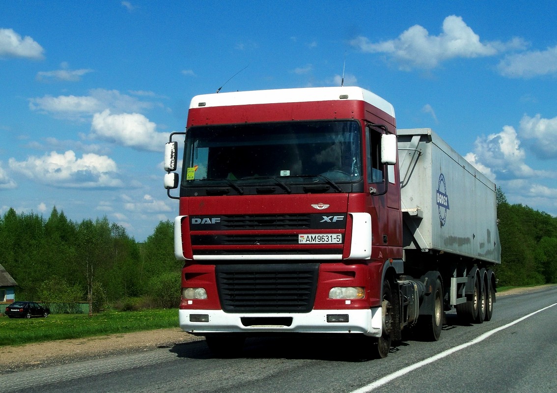 Минская область, № АМ 9631-5 — DAF XF95 FT