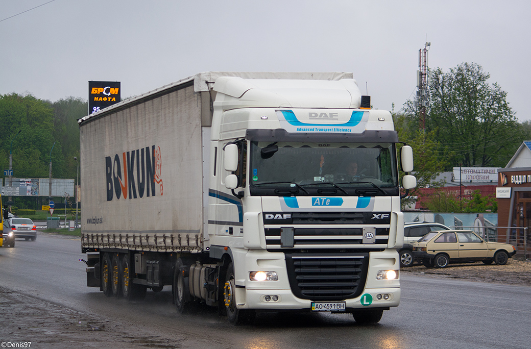 Закарпатская область, № АО 4591 ВН — DAF XF105 FT