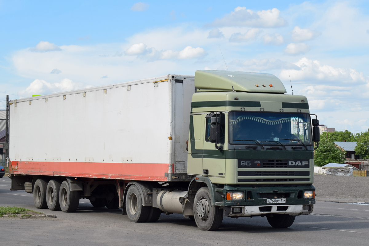 Новосибирская область, № А 760 ВУ 154 — DAF 95 FT