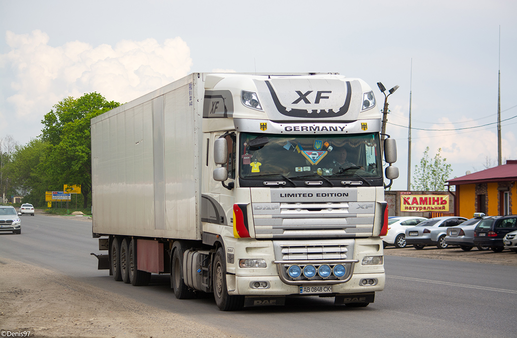 Винницкая область, № АВ 0848 СК — DAF XF105 FT