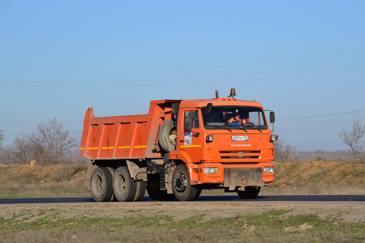 Волгоградская область, № В 307 ВУ 134 — КамАЗ-65115-L4