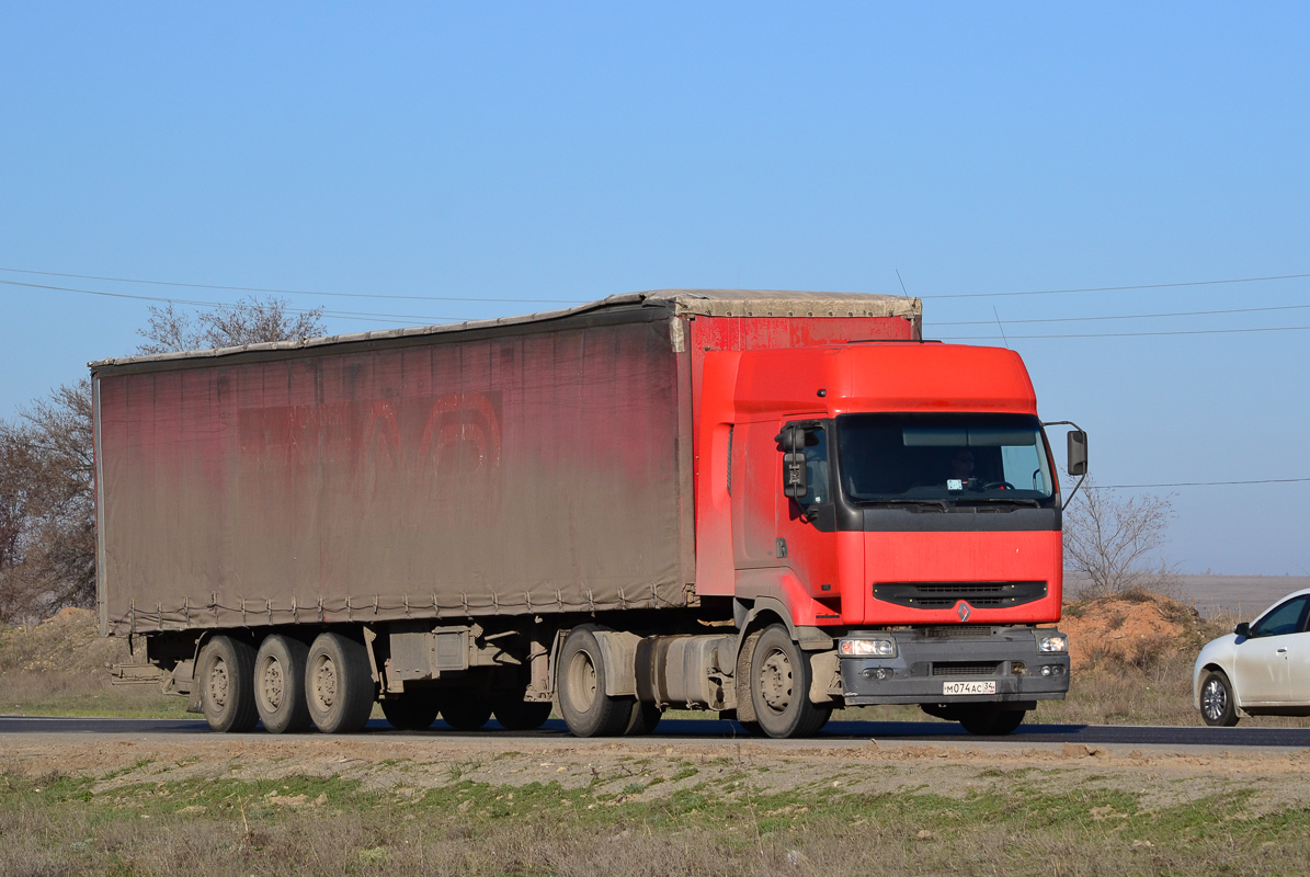 Волгоградская область, № М 074 АС 34 — Renault Premium ('1996)