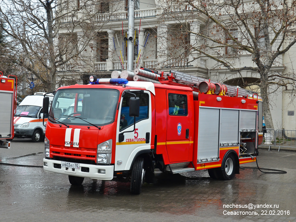 Севастополь, № А 603 КС 92 — Isuzu NРR75 [Z7X]