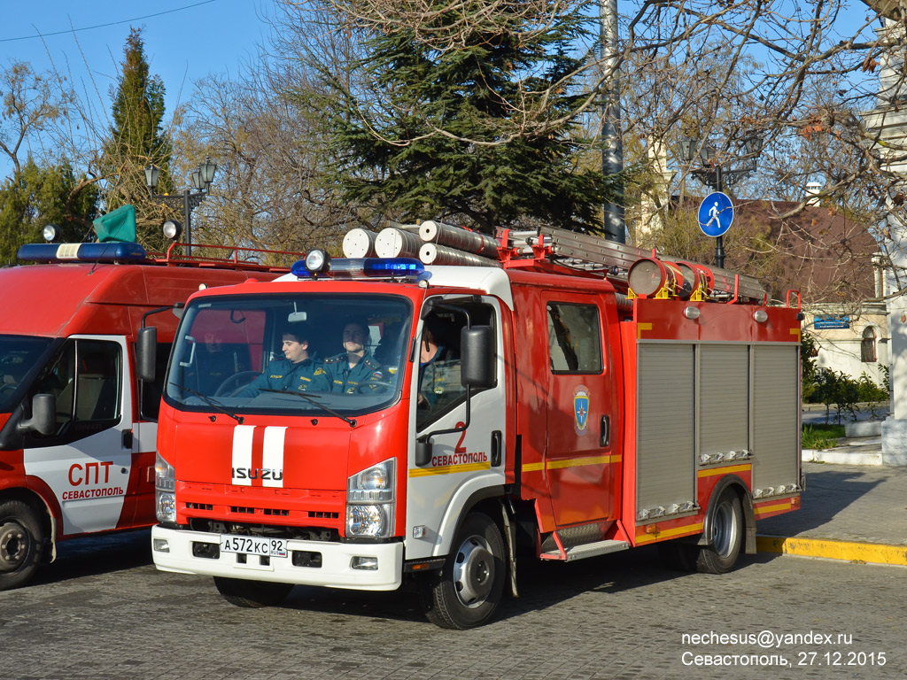 Севастополь, № А 572 КС 92 — Isuzu NРR75 [Z7X]