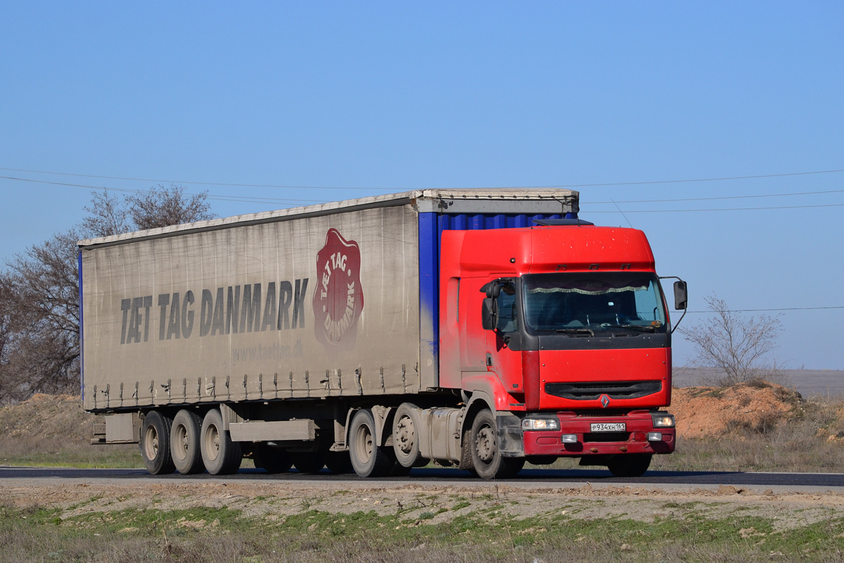 Ростовская область, № Р 934 ХН 161 — Renault Premium ('1996)