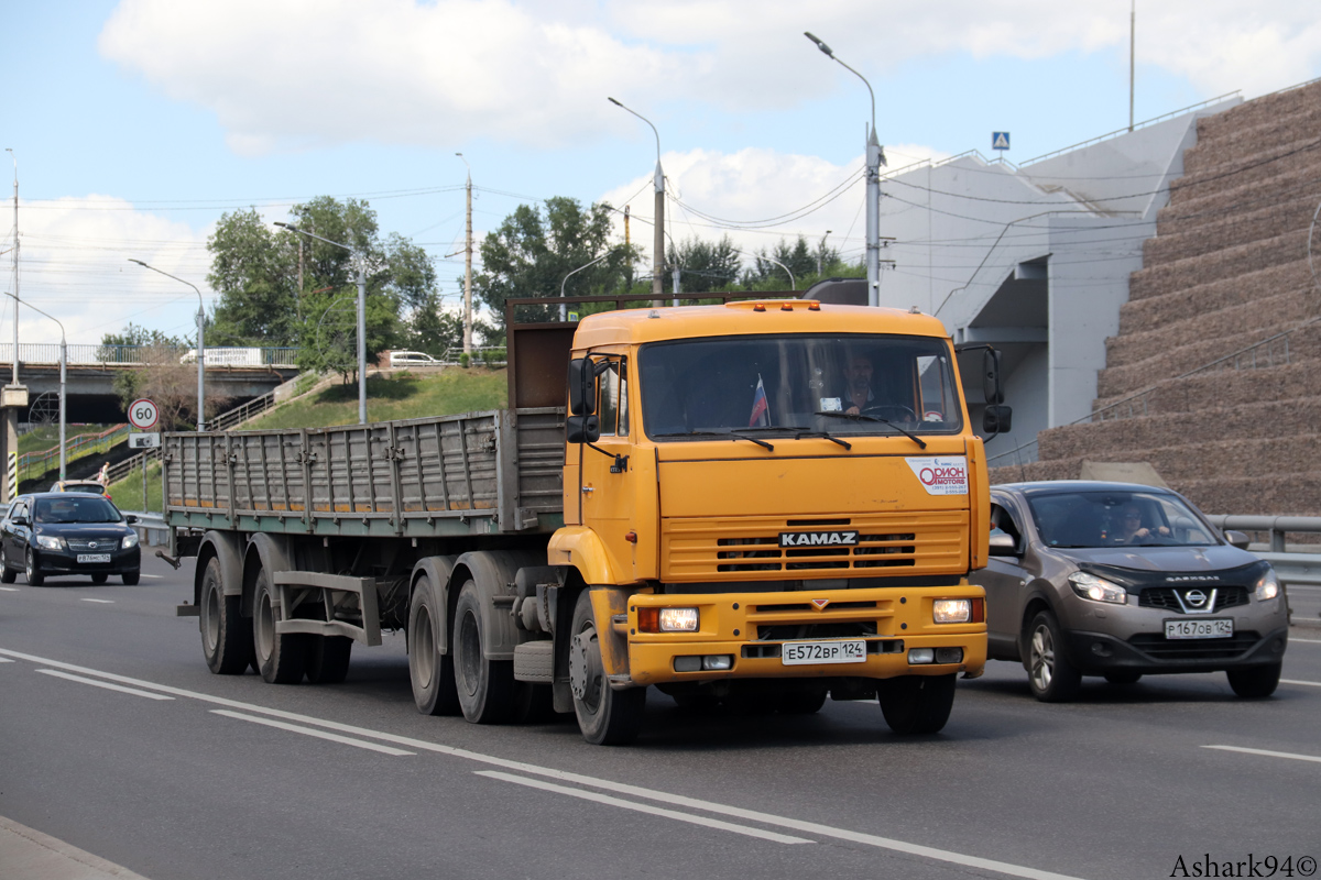 Красноярский край, № Е 572 ВР 124 — КамАЗ-65116 [651160]