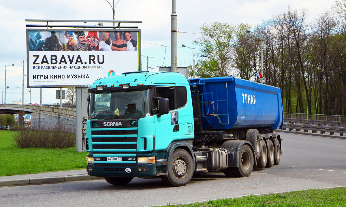 Ивановская область, № Н 483 ВА 37 — Scania ('1996) P114L