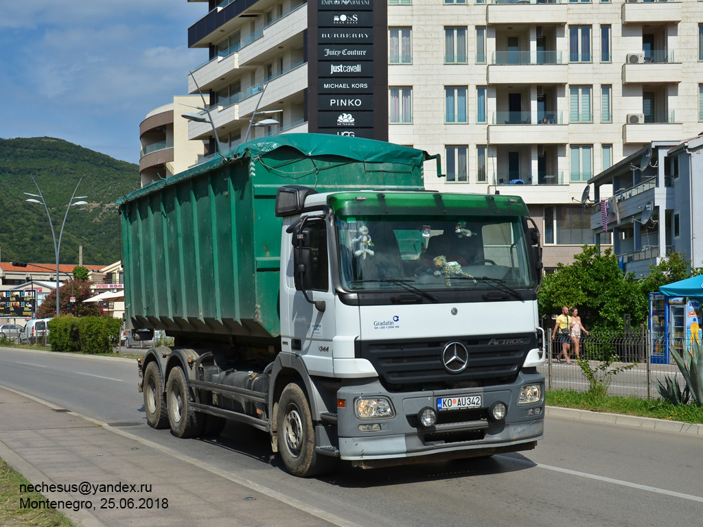 Черногория, № KO AU342 — Mercedes-Benz Actros ('2003) 3344