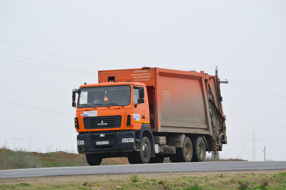 Волгоградская область, № В 170 СА 134 — МАЗ-6312B5