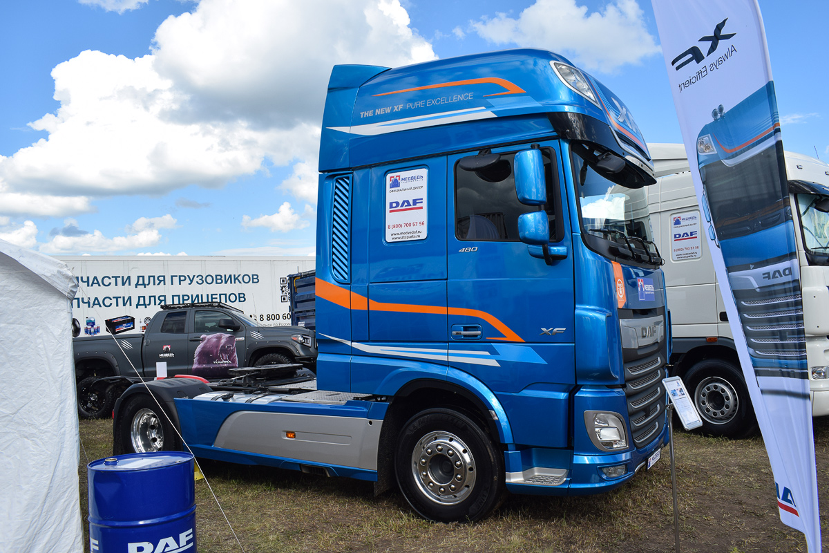 Алтайский край, № В 132 ВС 799 — DAF XF Euro6 FT; Алтайский край — Новые автомобили; Алтайский край — Выставка "День Сибирского Поля 2019"