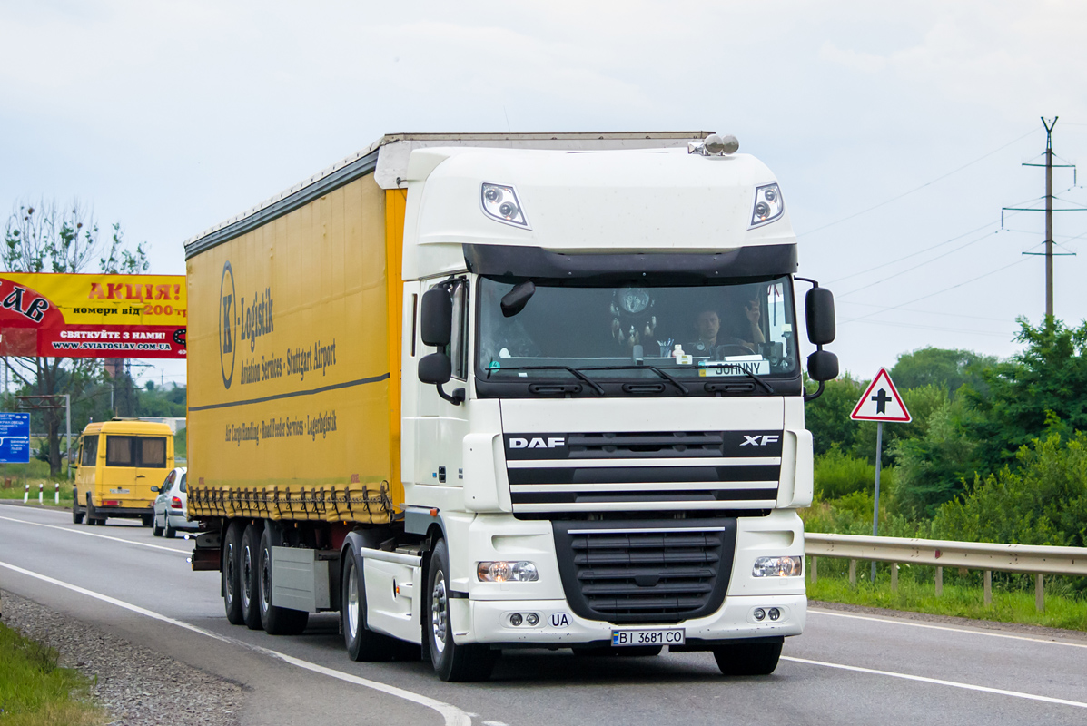 Полтавская область, № ВІ 3681 СО — DAF XF105 FT