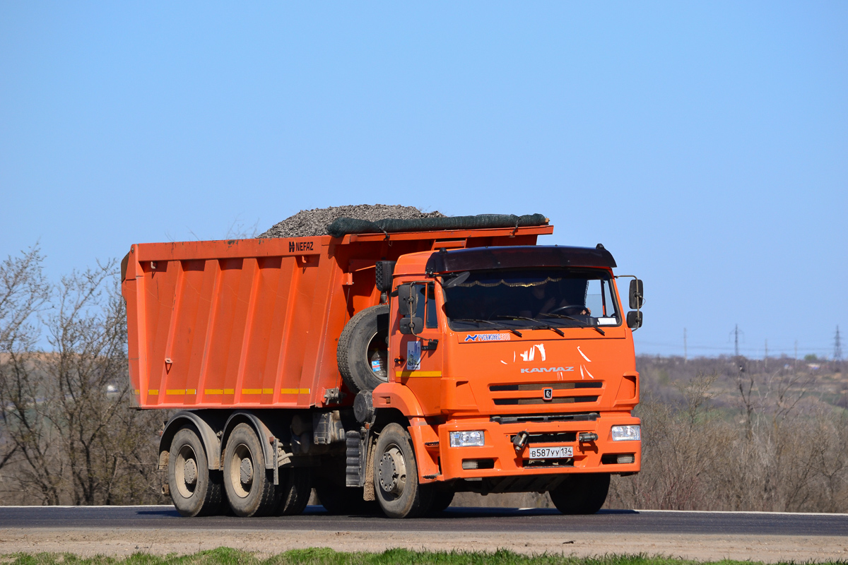 Волгоградская область, № В 587 УУ 134 — КамАЗ-6520-43