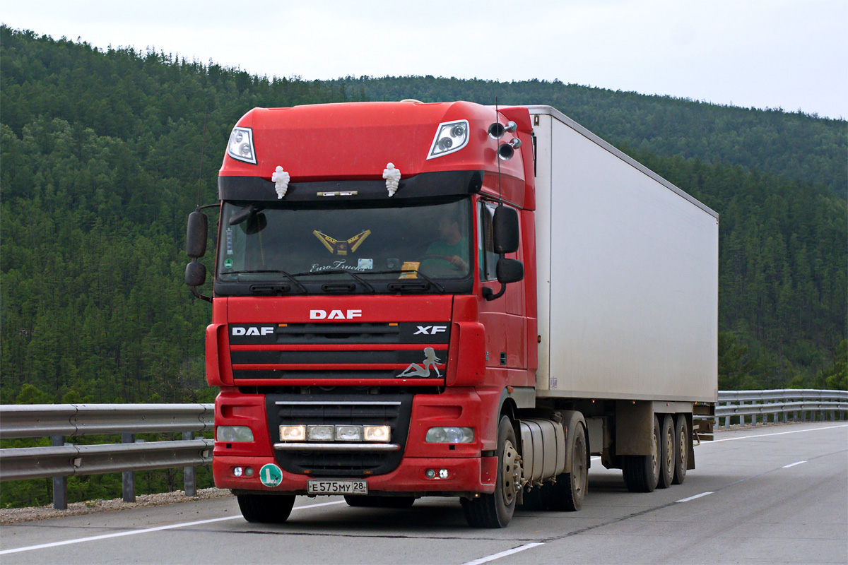 Амурская область, № Е 575 МУ 28 — DAF XF105 FT