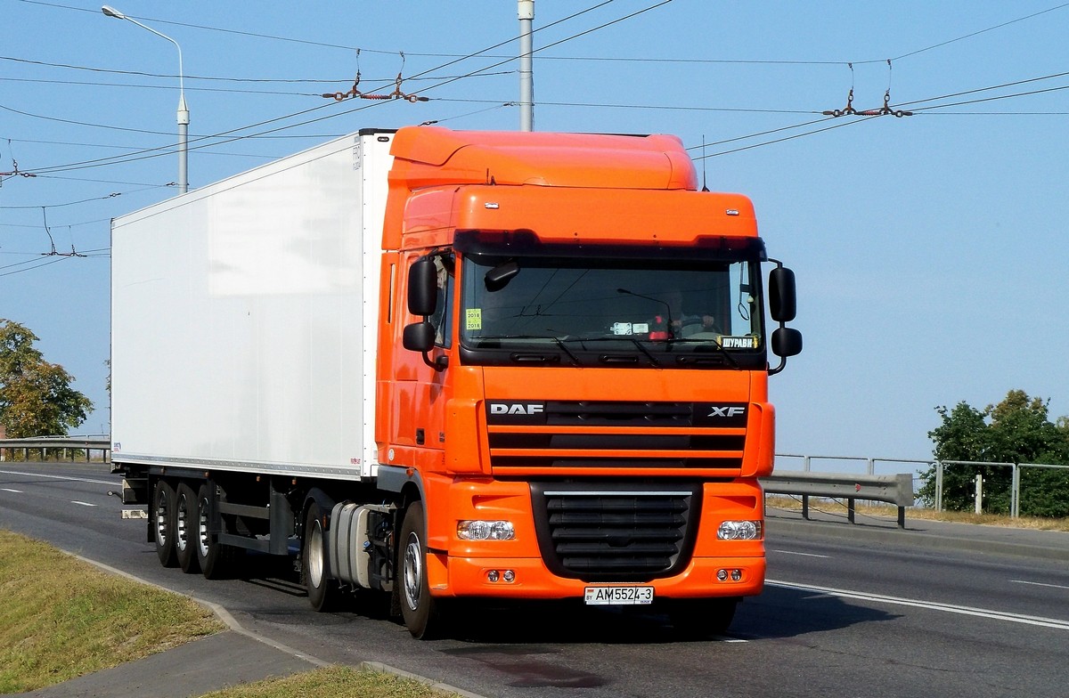 Гомельская область, № АМ 5524-3 — DAF XF105 FT