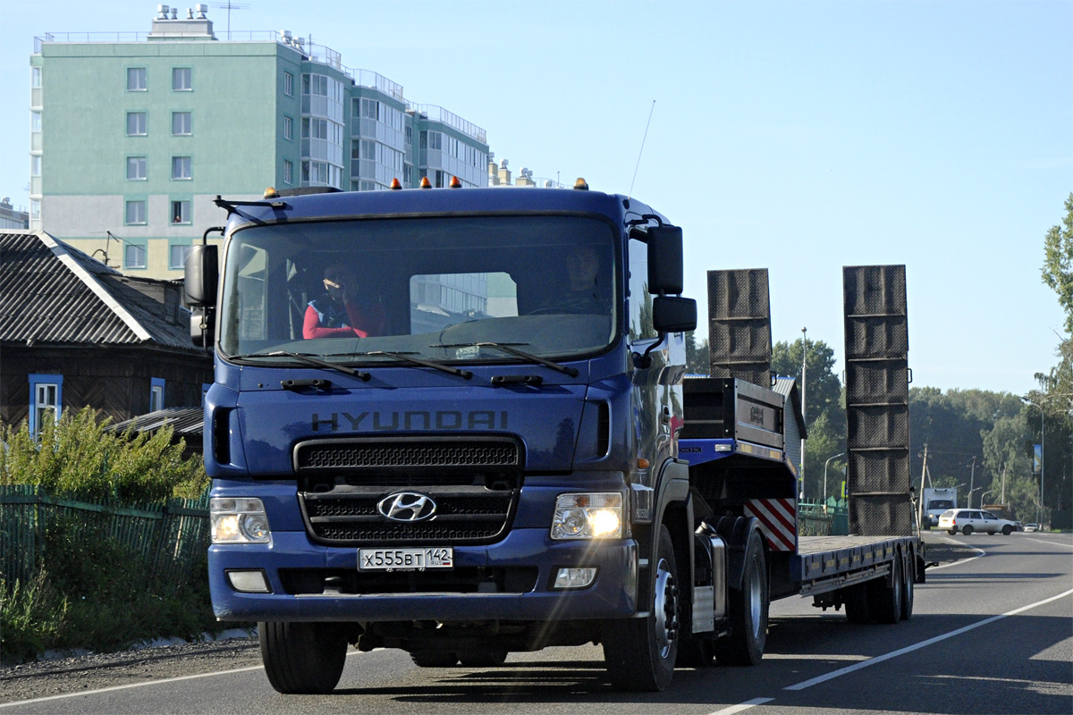 Кемеровская область, № Х 555 ВТ 142 — Hyundai Power Truck HD500