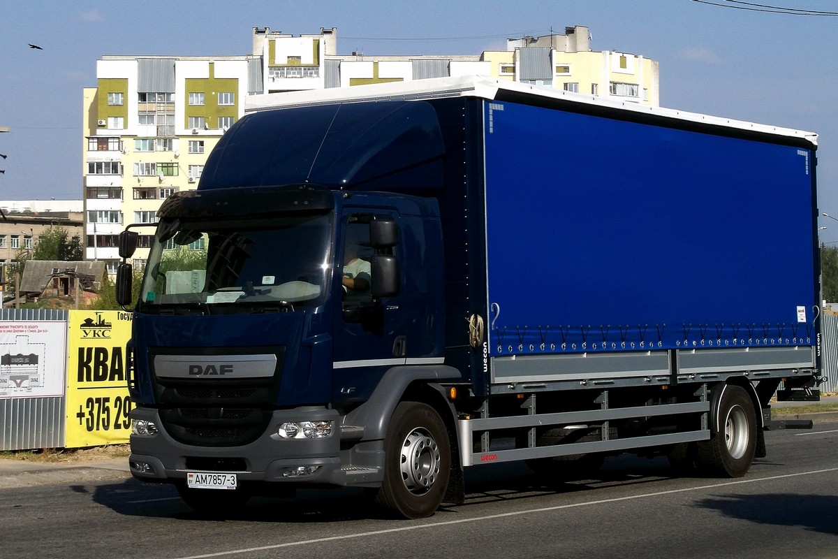 Гомельская область, № АМ 7857-3 — DAF LF Euro6 FA