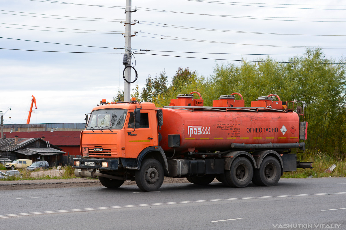 Архангельская область, № К 555 ТВ 29 — КамАЗ-65115-62