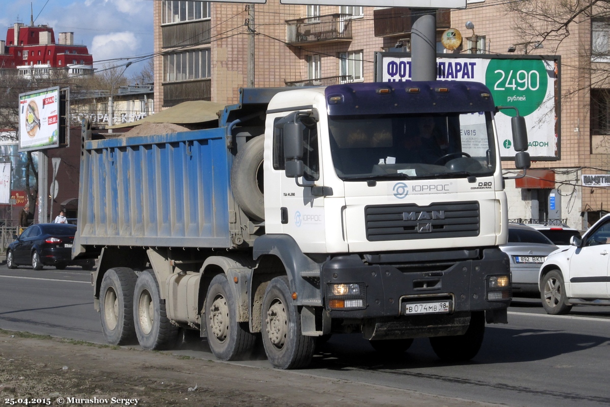 Санкт-Петербург, № В 074 МВ 98 — MAN TGA 41.390