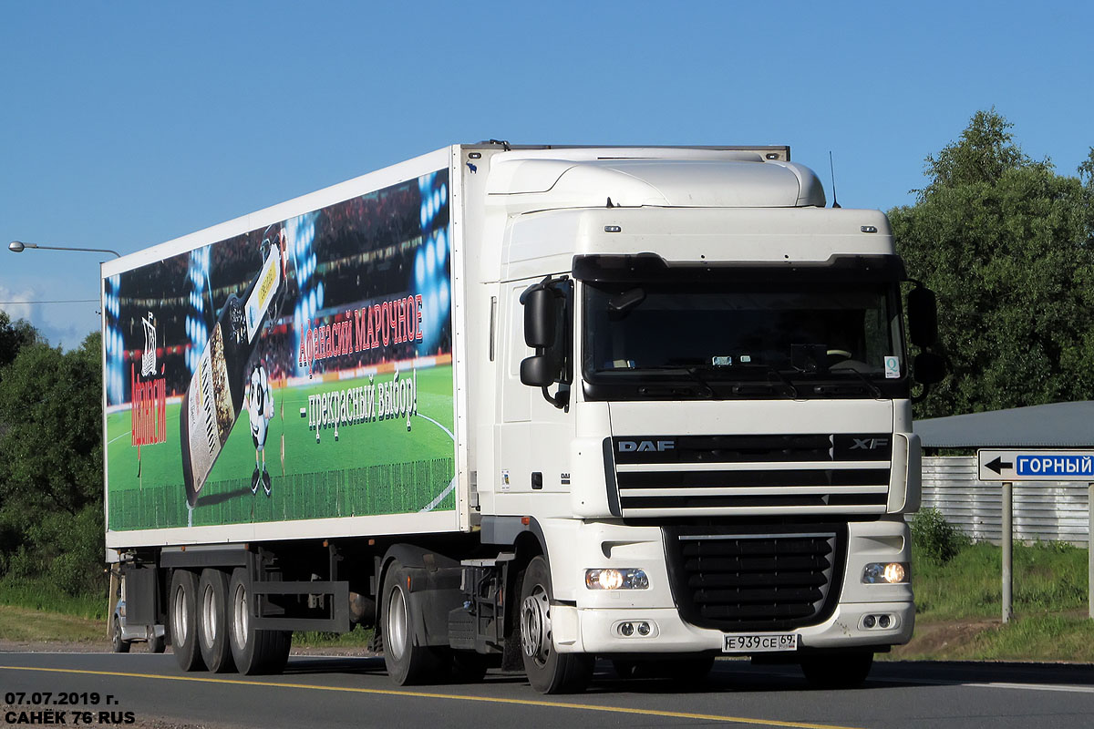 Тверская область, № Е 939 СЕ 69 — DAF XF105 FT