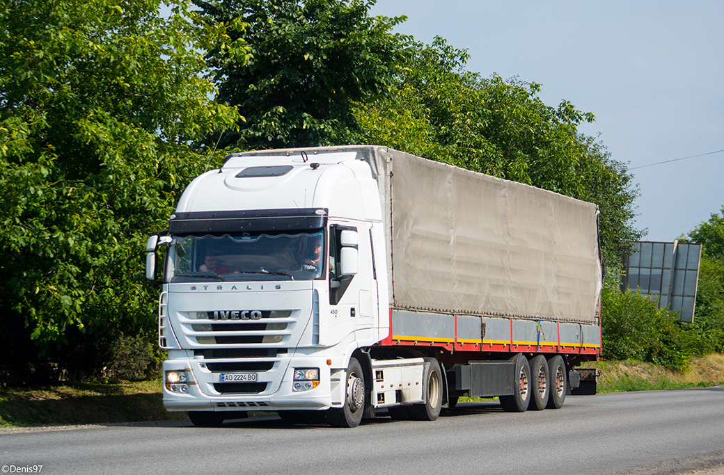 Закарпатская область, № АО 2224 ВО — IVECO Stralis ('2007) 450