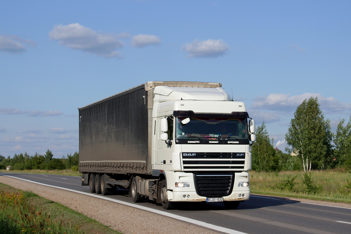 Литва, № KJO 922 — DAF XF105 FT