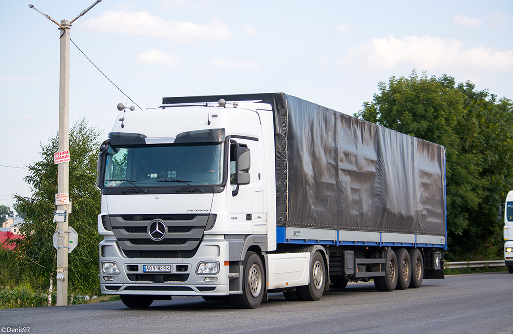 Закарпатская область, № АО 9182 ВК — Mercedes-Benz Actros ('2009) 1844