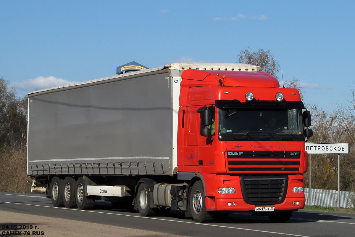 Архангельская область, № М 617 МТ 29 — DAF XF105 FT