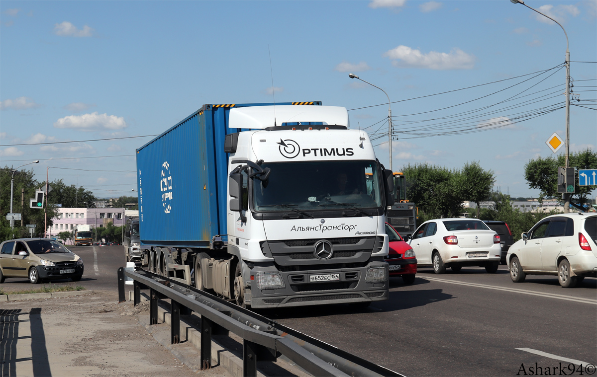 Красноярский край, № Н 652 ЕС 154 — Mercedes-Benz Actros '09 1841 [Z9M]