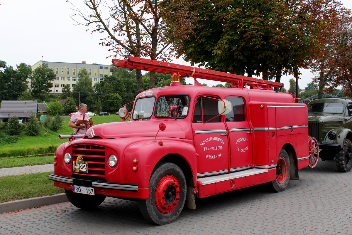 Латвия, № RO-167 — Citroën Type 55; Литва — Old Truck Show 2019