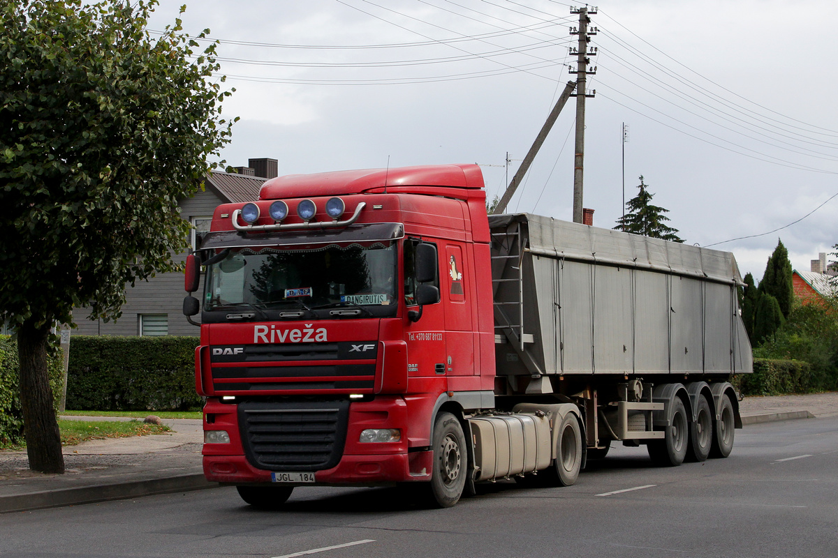 Литва, № JGL 184 — DAF XF105 FT