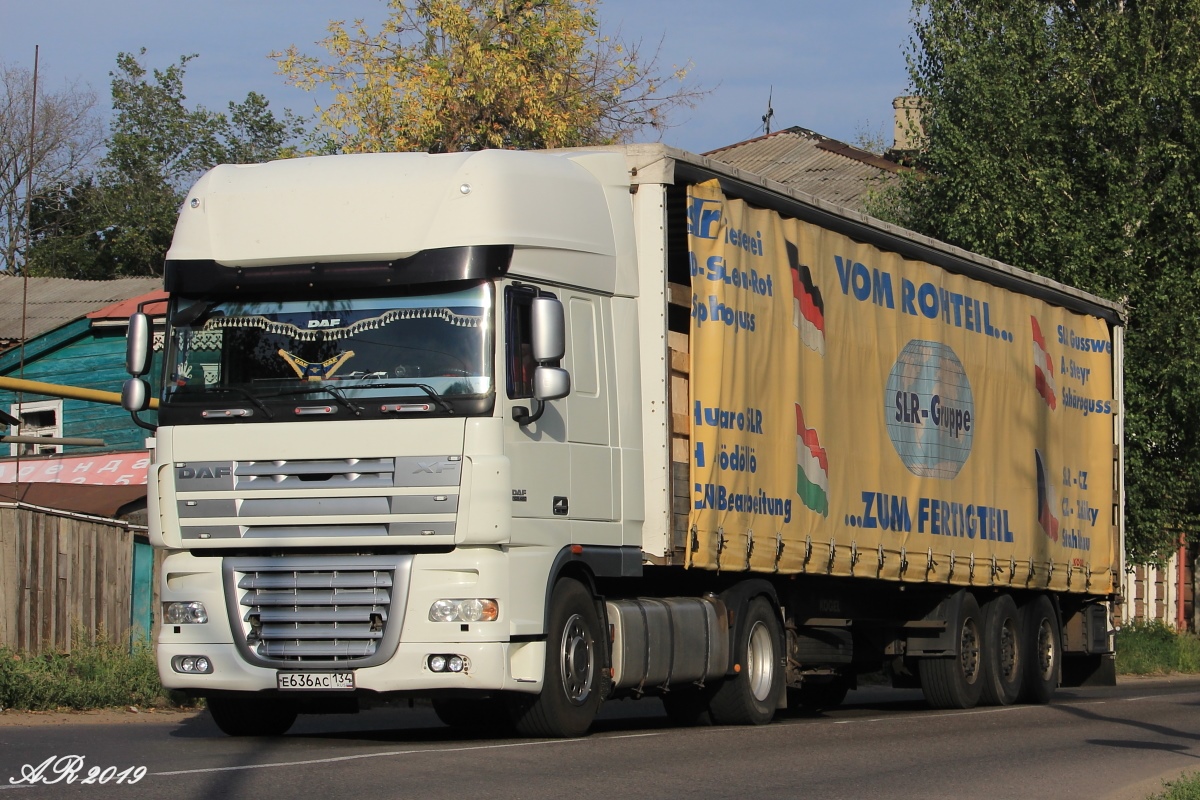 Волгоградская область, № Е 636 АС 134 — DAF XF105 FT