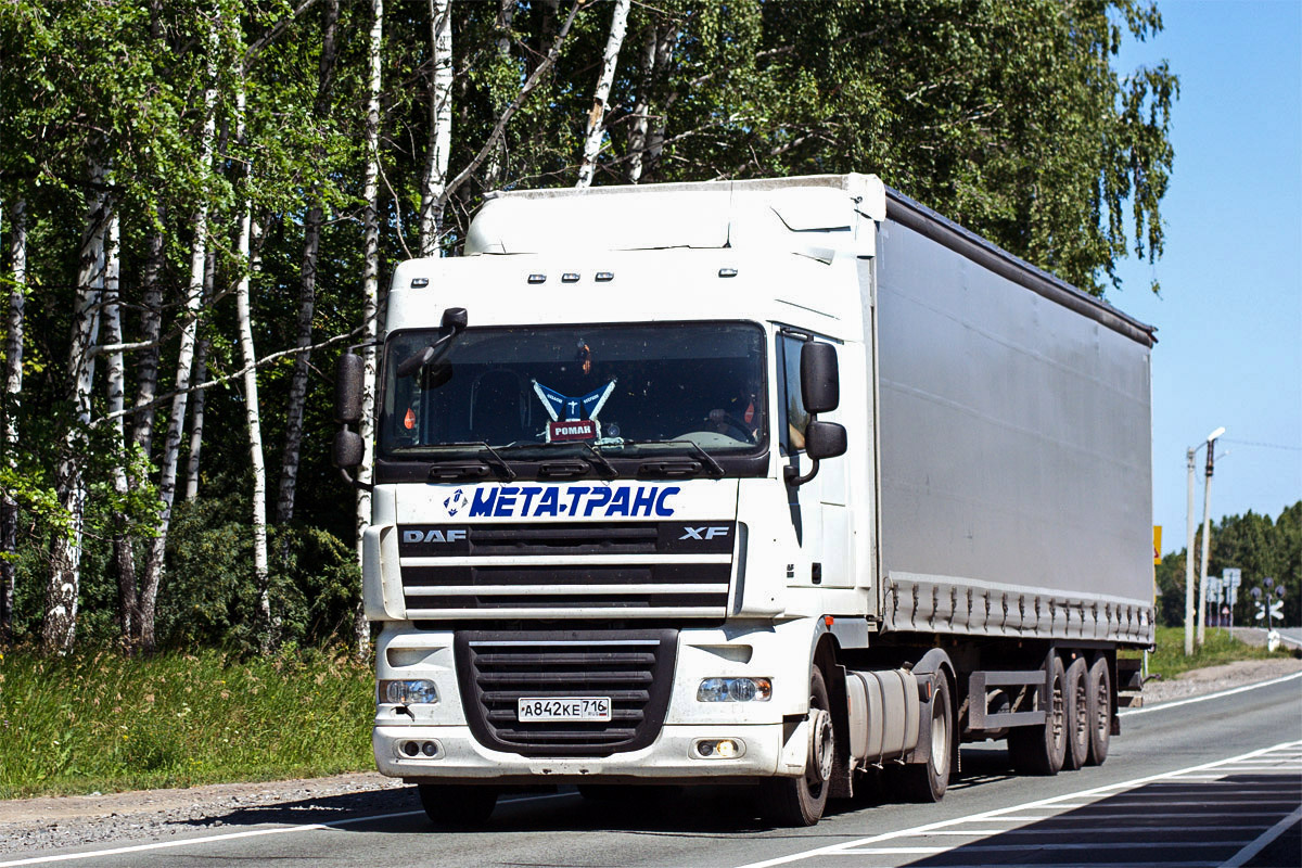 Татарстан, № А 842 КЕ 716 — DAF XF105 FT