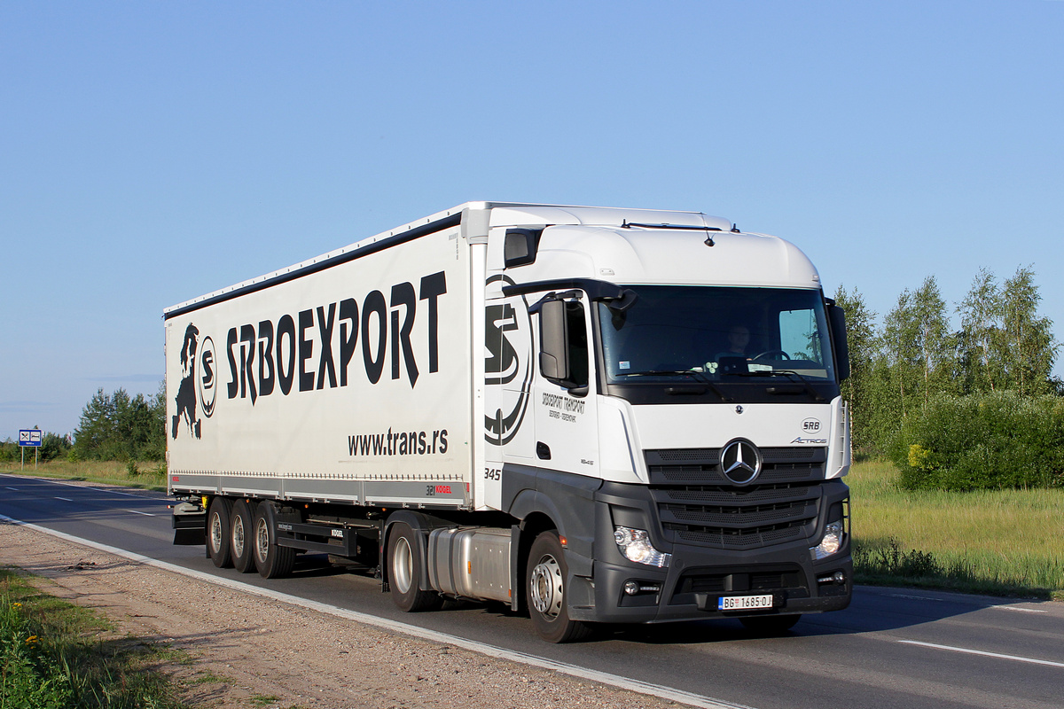 Сербия, № 345 — Mercedes-Benz Actros ('2011) 1845