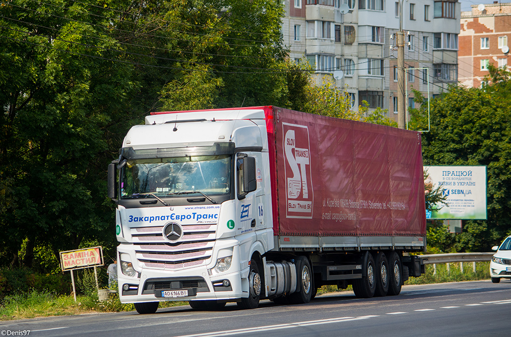 Закарпатская область, № АО 6166 ВІ — Mercedes-Benz Actros ('2011) 1845