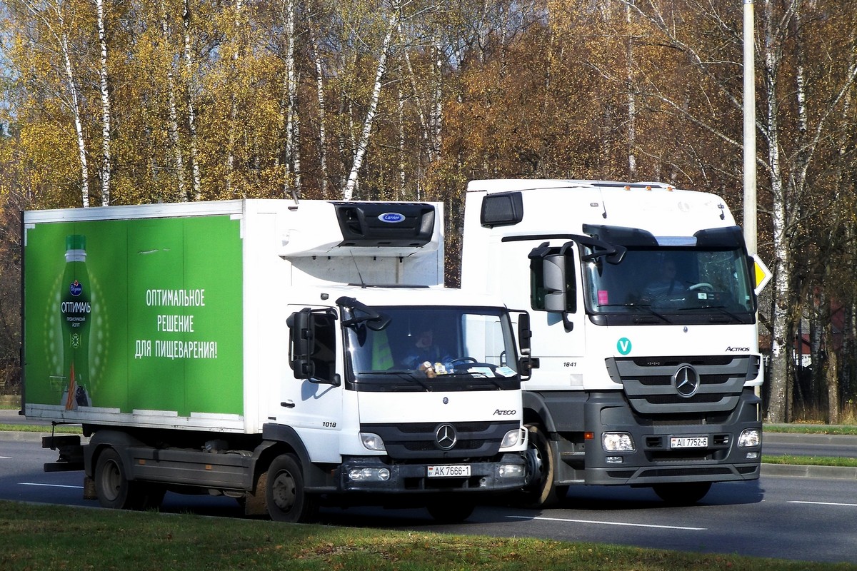 Брестская область, № АК 7666-1 — Mercedes-Benz Atego 1018