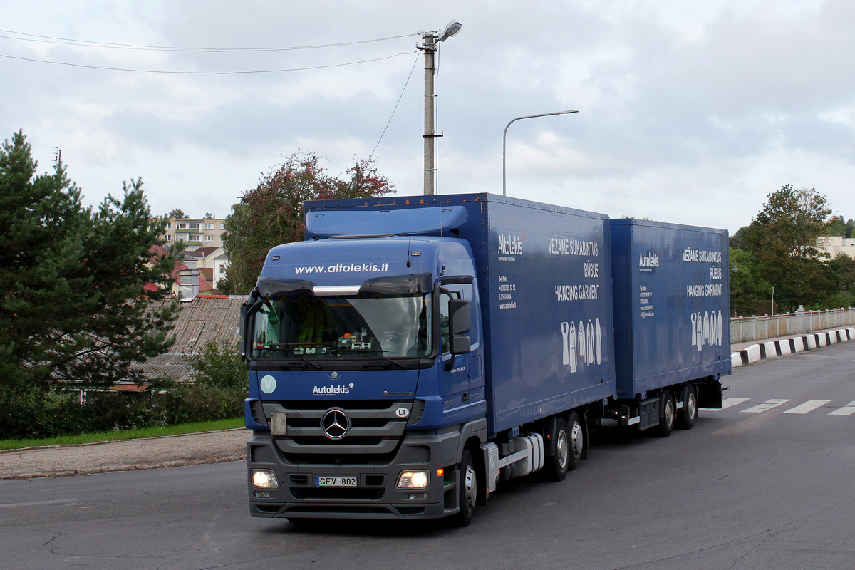 Литва, № GEV 802 — Mercedes-Benz Actros ('2009) 2541