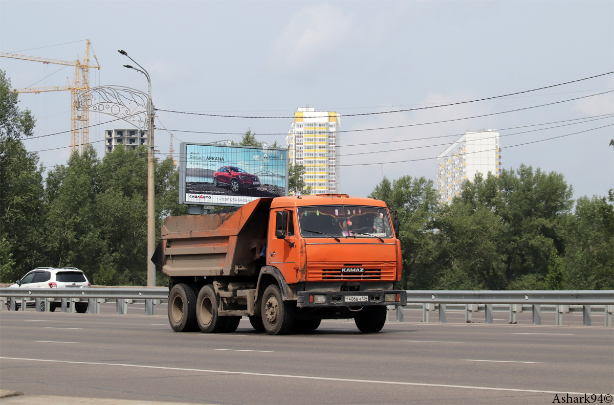 Красноярский край, № Т 406 ВН 124 — КамАЗ-55111-15 [55111R]