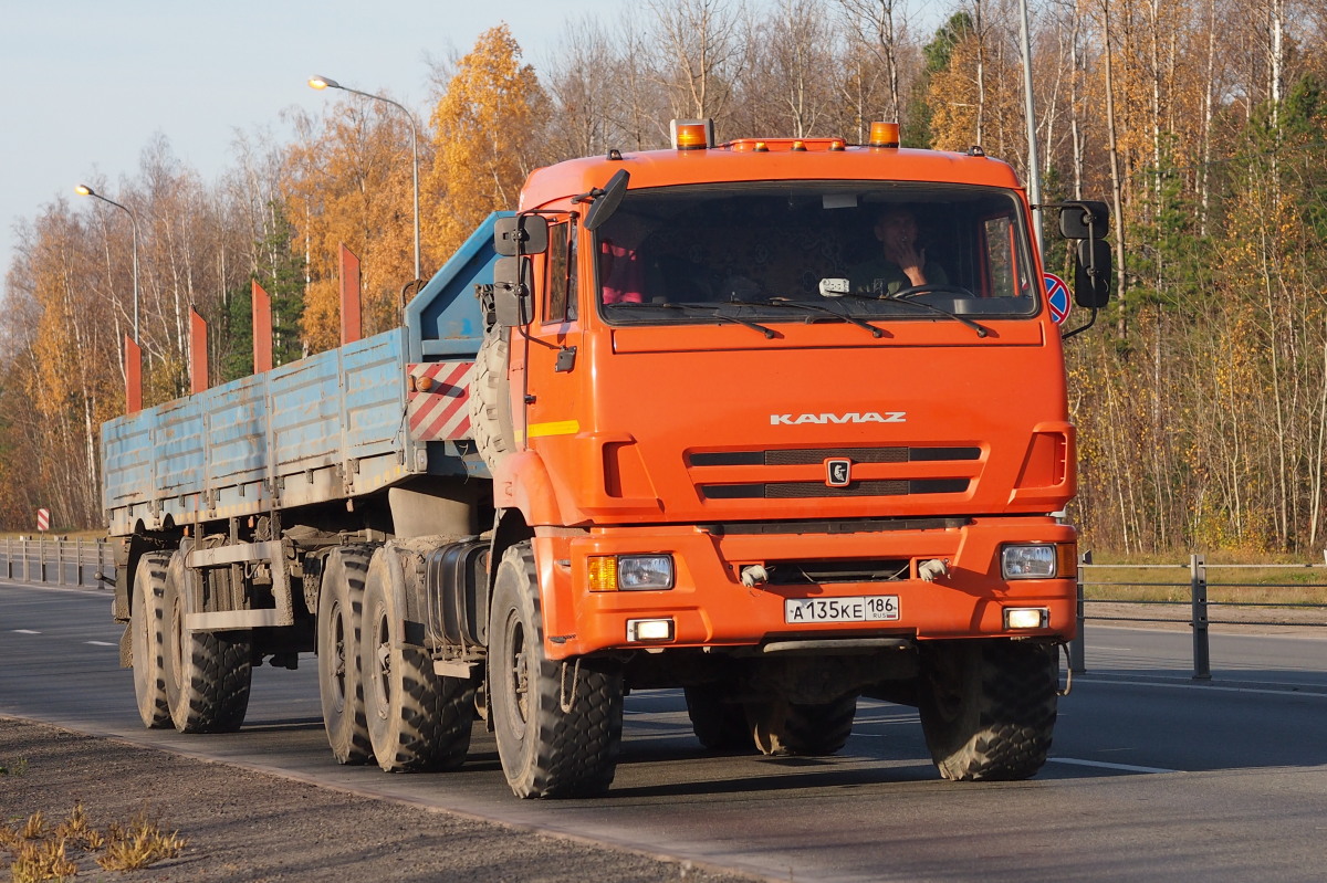 Ханты-Мансийский автоном.округ, № А 135 КЕ 186 — КамАЗ-53504-46