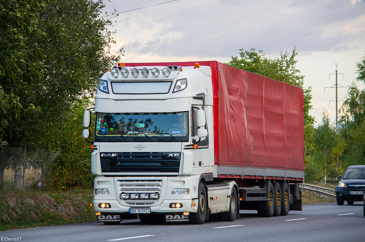 Хмельницкая область, № ВХ 7633 СІ — DAF XF105 FT