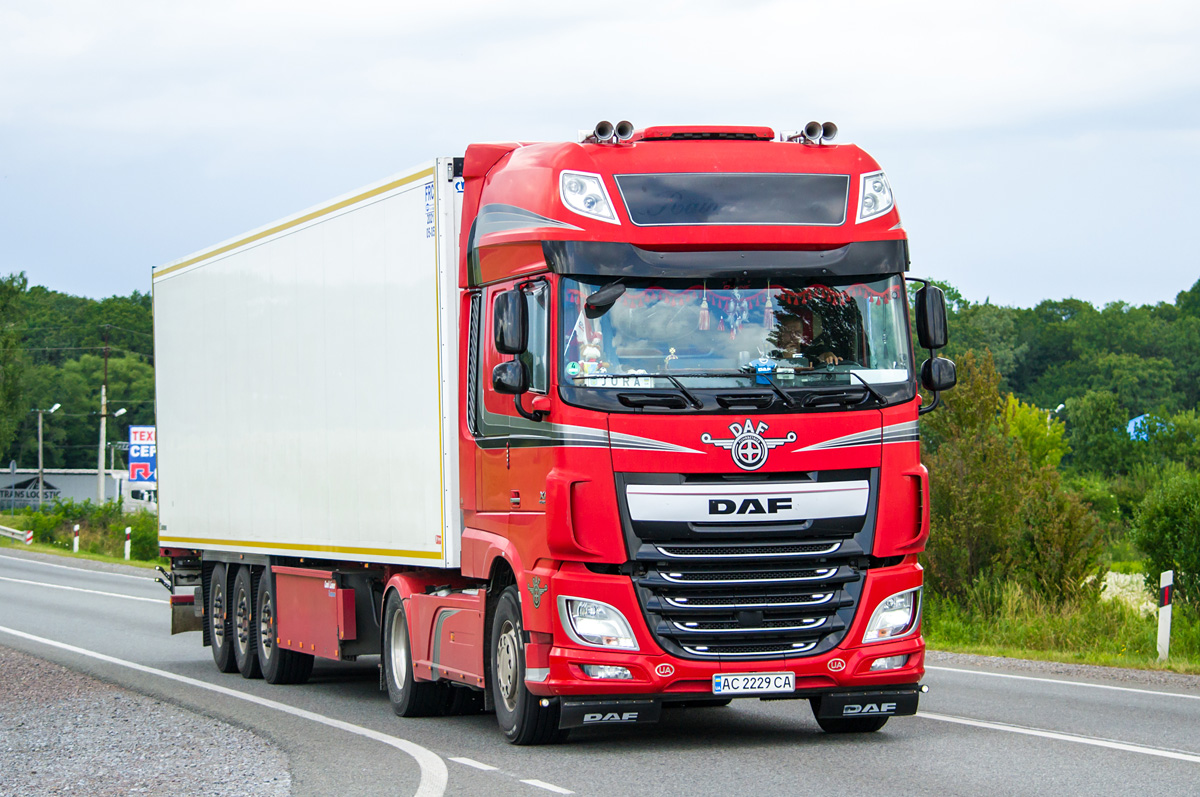 Волынская область, № АС 2229 СА — DAF XF Euro6 FT