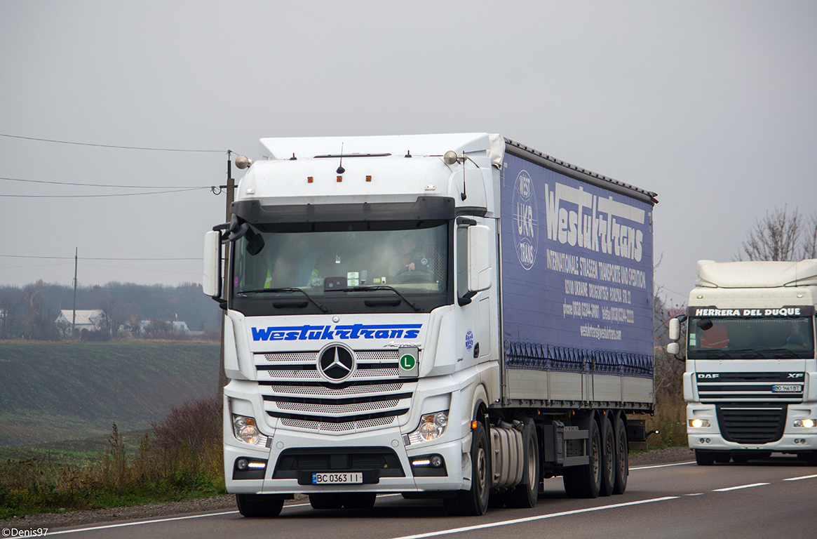 Львовская область, № ВС 0363 ІІ — Mercedes-Benz Actros ('2011) 1848