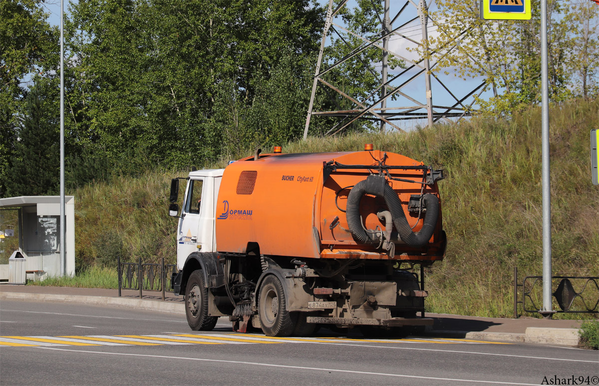 Красноярский край, № Е 874 АХ 124 — МАЗ-5551A2