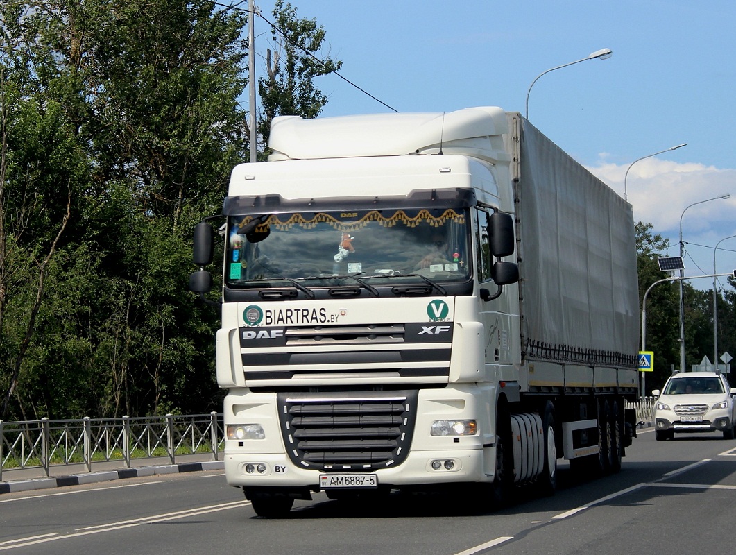 Минская область, № АМ 6887-5 — DAF XF105 FT