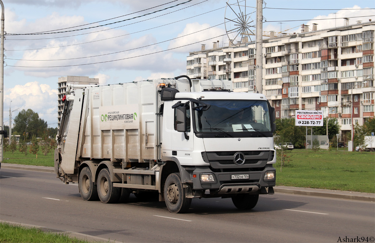 Красноярский край, № У 732 ОЕ 124 — Mercedes-Benz Actros '09 3336 [Z9M]