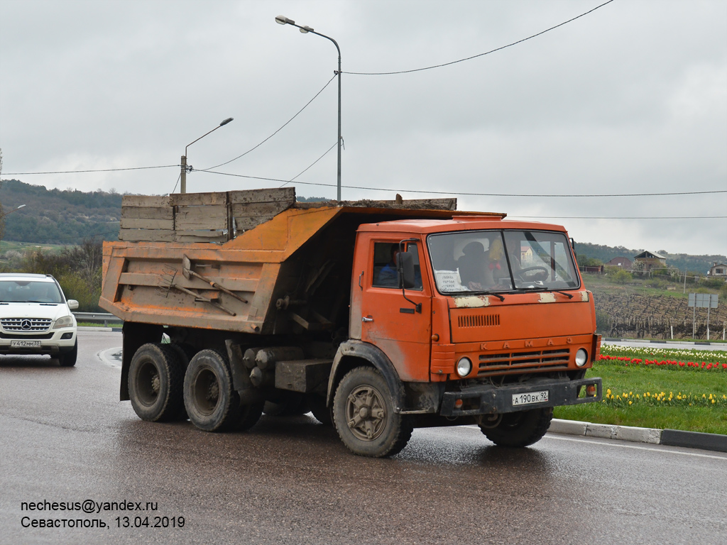 Севастополь, № А 190 ВК 92 — КамАЗ-5511