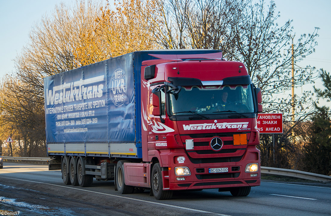 Львовская область, № ВС 0263 ОО — Mercedes-Benz Actros ('2009) 1844