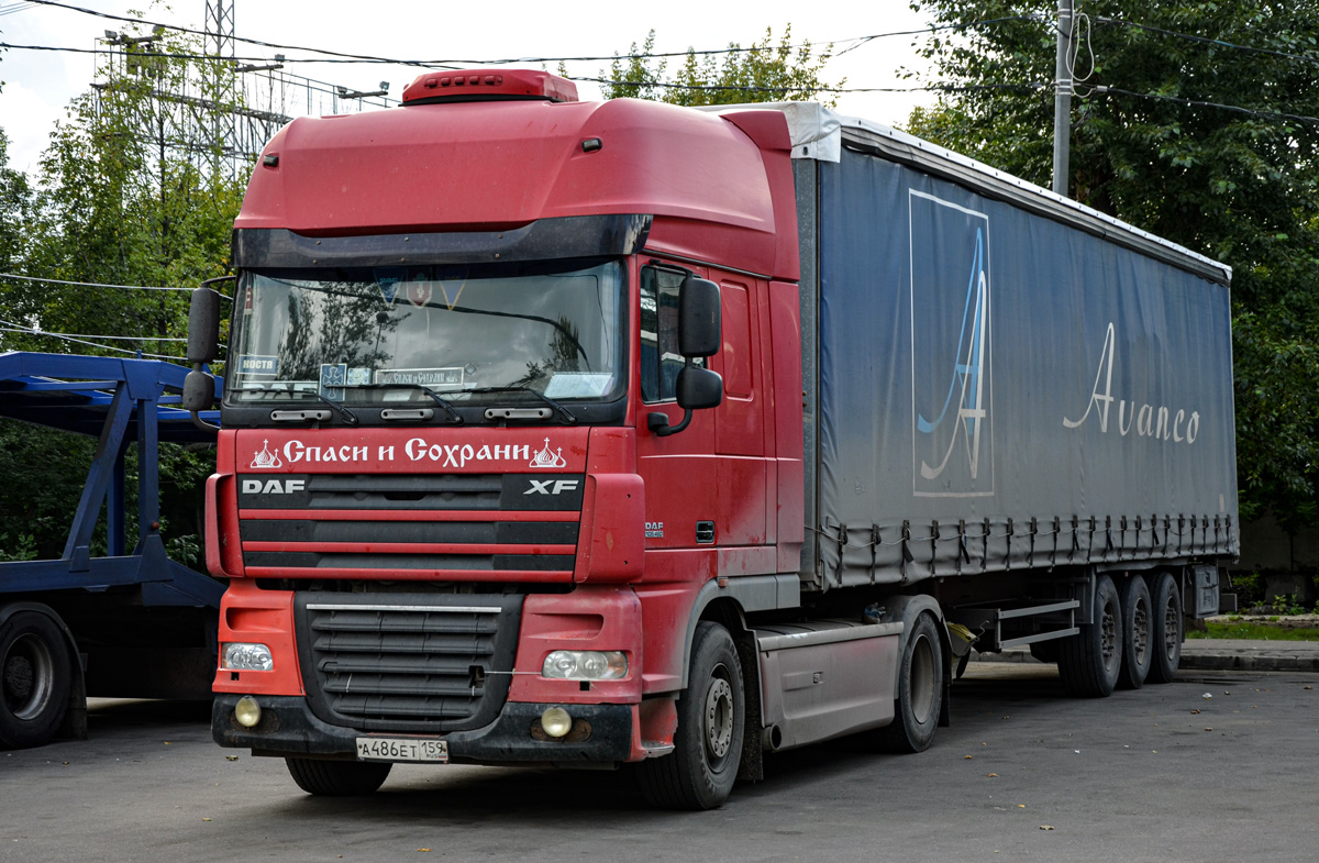 Пермский край, № А 486 ЕТ 159 — DAF XF105 FT