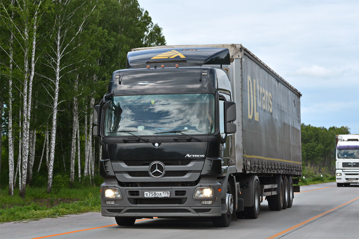 Тверская область, № Х 758 ОА 178 — Mercedes-Benz Actros ('2009) 1844