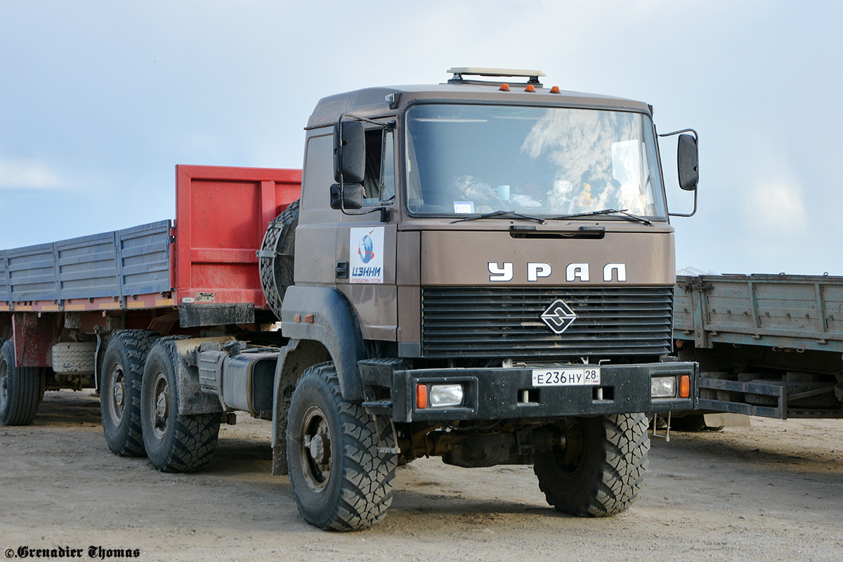 Амурская область, № Е 236 НУ 28 — Урал-44202-82